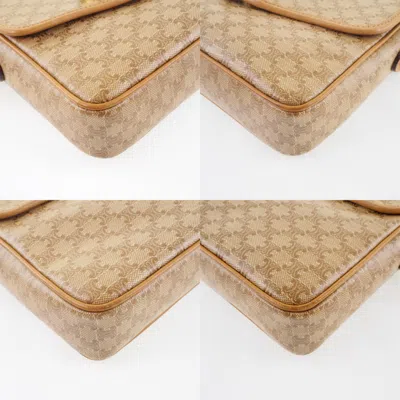 Pre-owned Celine Macadam Beige Pvc Shoulder Bag ()