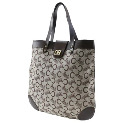 Pre-owned Celine Macadam Brown Canvas Tote Bag ()