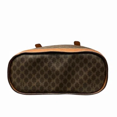 Pre-owned Celine Macadam Brown Pvc Leather Handbag Tote Bag ()