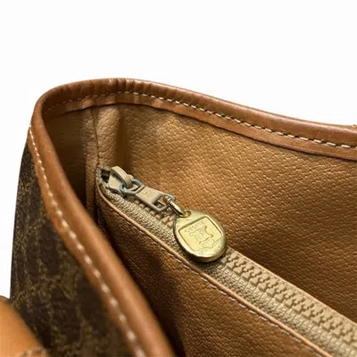 Pre-owned Celine Macadam Brown Pvc Leather Handbag Tote Bag ()