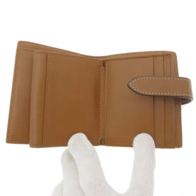 Pre-owned Celine Macadam White Leather Wallet (bi-fold) ()