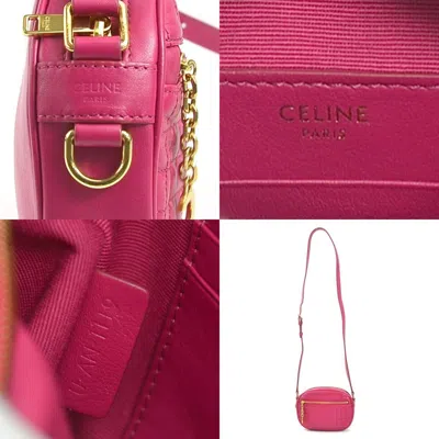 Pre-owned Celine Pink Leather Shoulder Bag ()