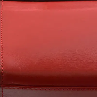 Pre-owned Celine Red Color Leather Handbag Shoulder Bag ()