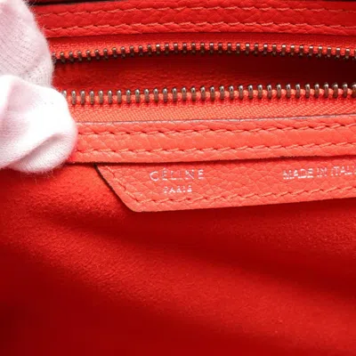 Pre-owned Celine Red Color Leather Tote Bag ()