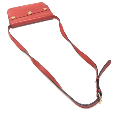 Pre-owned Celine Red Leather Shoulder Bag ()