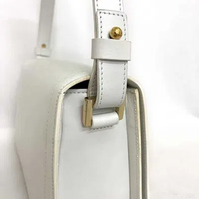Pre-owned Celine White Leather Handbag Shoulder Bag ()