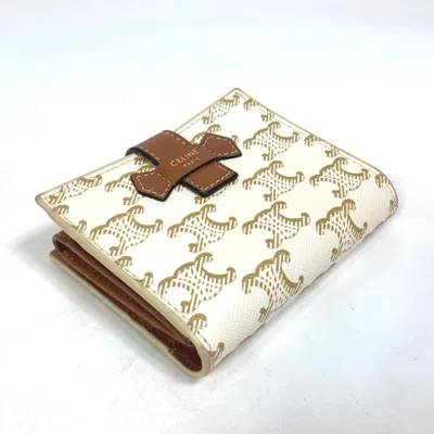 Pre-owned Celine White Other Wallet (bi-fold) ()