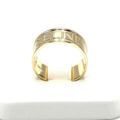 Pre-owned Celine Yellow Gold Yellow Gold (18k) Band Ring ()