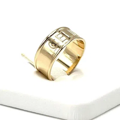 Pre-owned Celine Yellow Gold Yellow Gold (18k) Band Ring ()