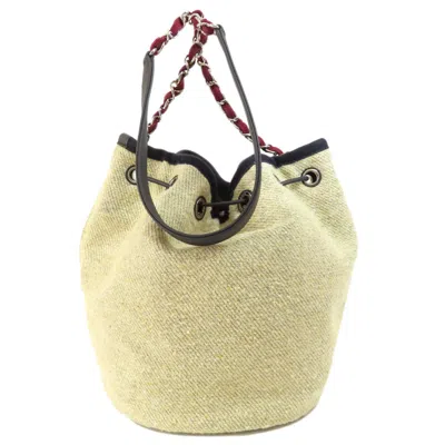 Pre-owned Chanel Beige Canvas Shoulder Bag ()