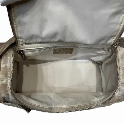 Pre-owned Chanel Beige Nylon Canvas Shoulder Bag ()