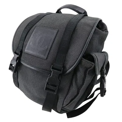 Pre-owned Chanel Black Canvas Backpack ()