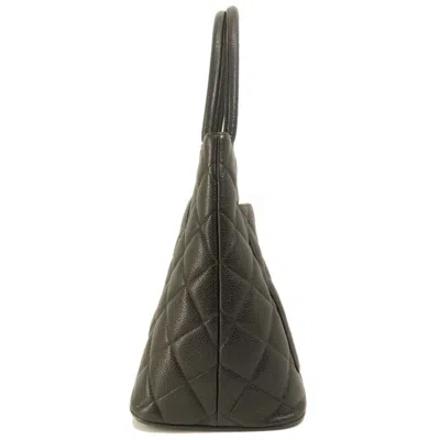 Pre-owned Chanel Black Caviar Leather Tote Bag ()