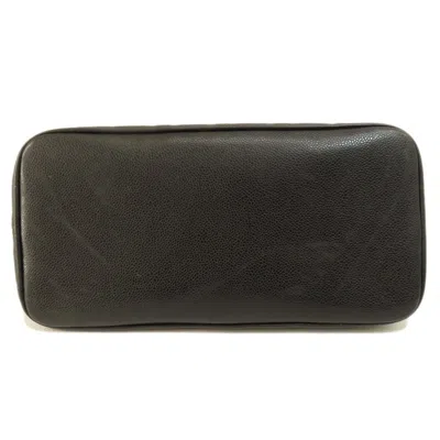 Pre-owned Chanel Black Caviar Leather Tote Bag ()