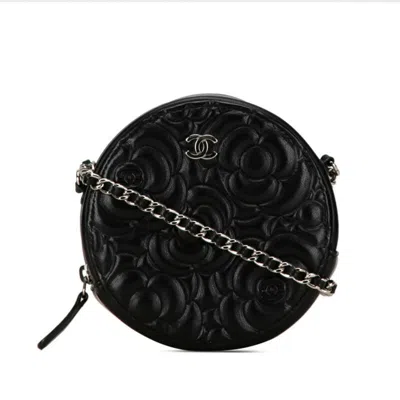 Pre-owned Chanel Black Leather Pochette Shoulder Bag ()