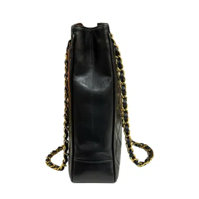 Pre-owned Chanel Black Leather Tote Bag ()