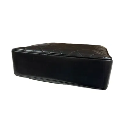 Pre-owned Chanel Black Leather Tote Bag ()