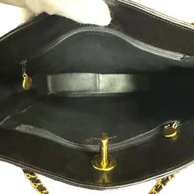 Pre-owned Chanel Black Leather Tote Bag ()