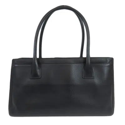 Pre-owned Chanel Black Leather Tote Bag ()