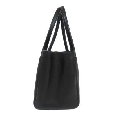 Pre-owned Chanel Black Leather Tote Bag ()