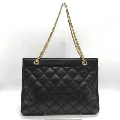 Pre-owned Chanel Black Leather Tote Bag ()