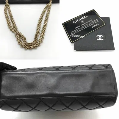 Pre-owned Chanel Black Leather Tote Bag ()
