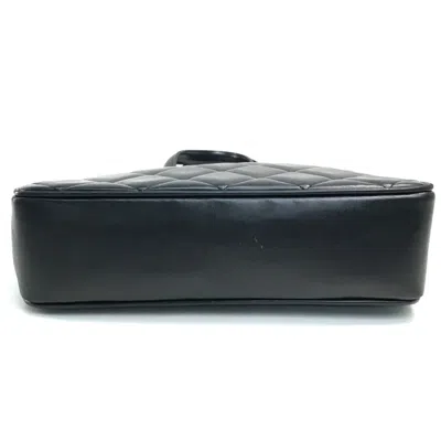 Pre-owned Chanel Black Leather Tote Bag ()
