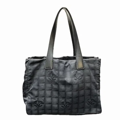Pre-owned Chanel Black Nylon Tote Bag ()