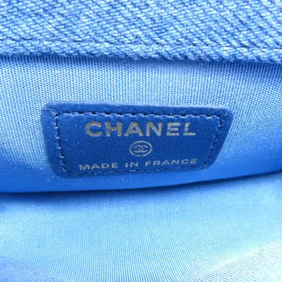 Pre-owned Chanel Blue Denim Shoulder Bag ()