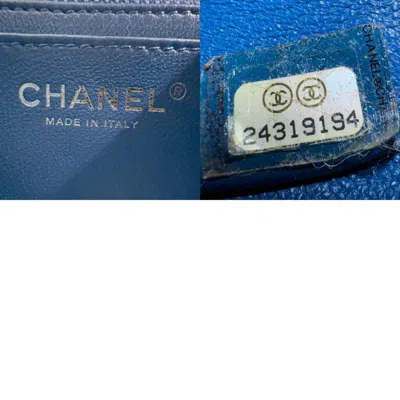 Pre-owned Chanel Blue Leather Handbag Shoulder Bag ()