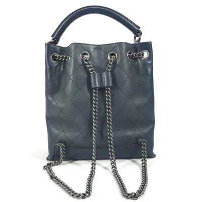 Pre-owned Chanel Blue Leather Shoulder Bag ()