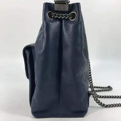 Pre-owned Chanel Blue Leather Shoulder Bag ()
