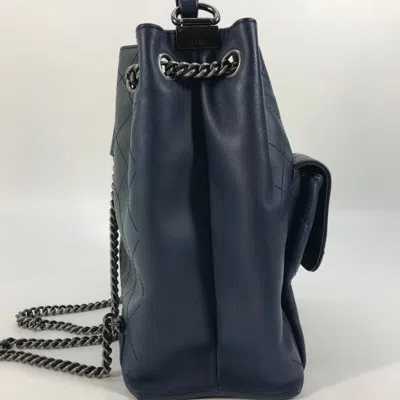 Pre-owned Chanel Blue Leather Shoulder Bag ()