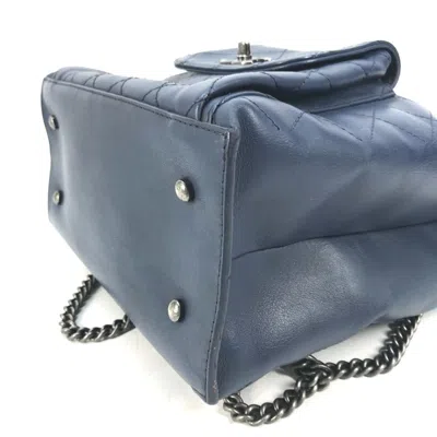 Pre-owned Chanel Blue Leather Shoulder Bag ()