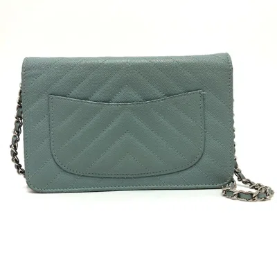 Pre-owned Chanel Blue Leather Shoulder Bag ()