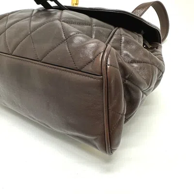 Pre-owned Chanel Brown Leather Backpack ()