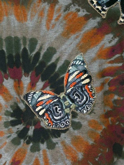 Shop Valentino 'rockstud Tie & Dye' Butterfly Embroidered T-shirt