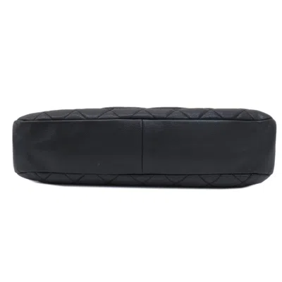 Pre-owned Chanel Matelasse Black Caviar Leather Tote Bag ()