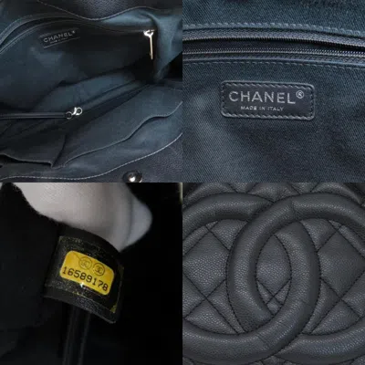 Pre-owned Chanel Matelasse Black Caviar Leather Tote Bag ()