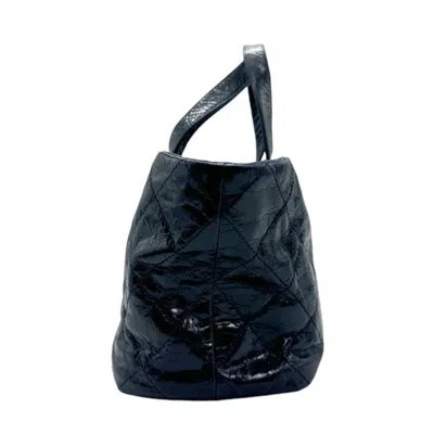 Pre-owned Chanel Navy Leather Handbag Shoulder Bag ()