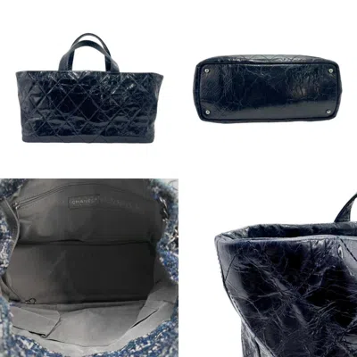 Pre-owned Chanel Navy Leather Handbag Shoulder Bag ()