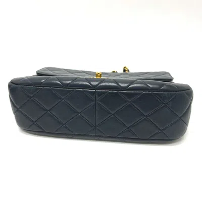 Pre-owned Chanel Navy Leather Tote Bag ()