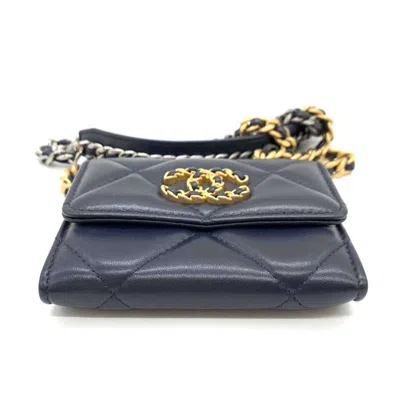 Pre-owned Chanel Navy Shoulder Bag ()