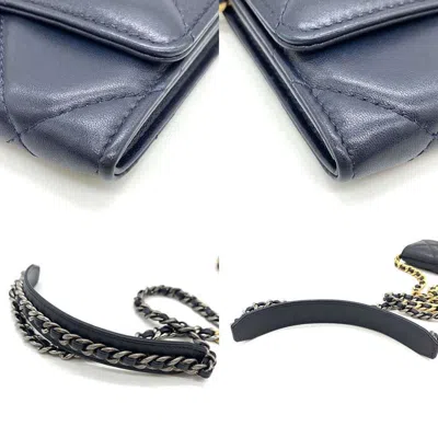 Pre-owned Chanel Navy Shoulder Bag ()