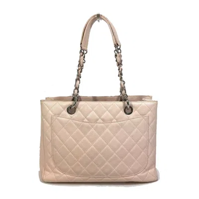 Pre-owned Chanel Pink Leather Tote Bag ()