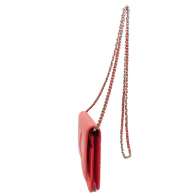 Pre-owned Chanel Red Color Caviar Leather Shoulder Bag ()
