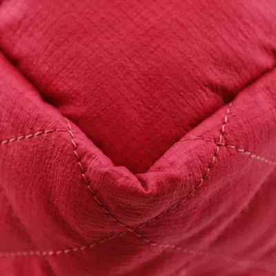 Pre-owned Chanel Red Color Nylon Backpack ()