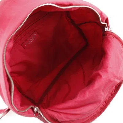 Pre-owned Chanel Red Color Nylon Backpack ()