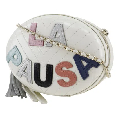 Pre-owned Chanel White Leather Shoulder Bag ()