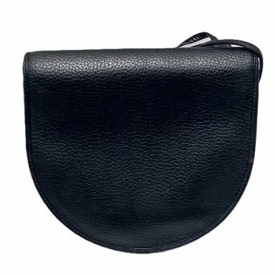 Pre-owned Dior Christian  Black Leather Clutch Bag Shoulder Bag ()